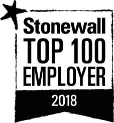 Stonewall - Top 100 employer